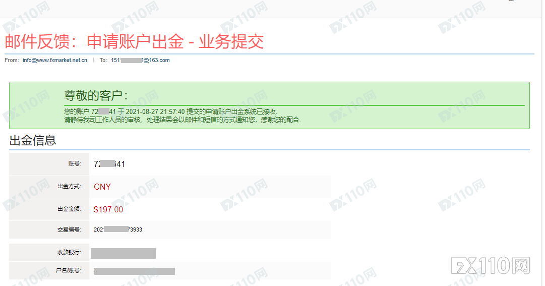 FXMarket奇米股指官网开了又关？大资金无法提现，部分小资金自动返还！
